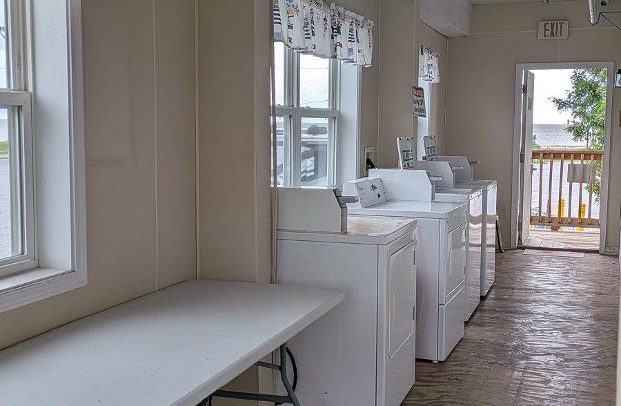 laundry facility at Gulf Haven RV Campground